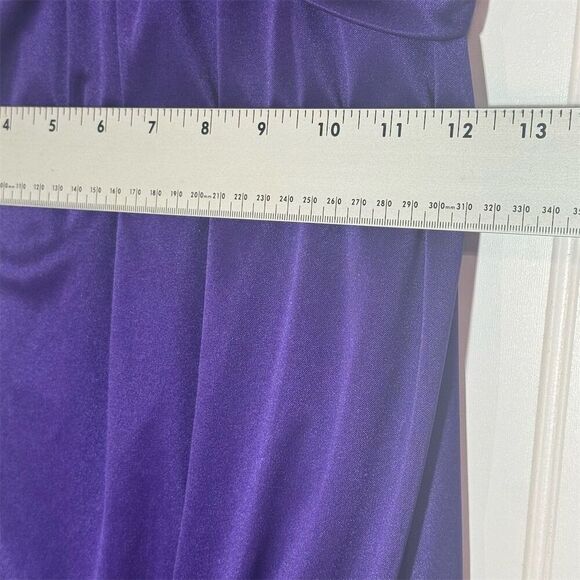 Forever 21 Purple Mini Slip Dress M Y2K Party Bubble Hem Spaghetti Strap - Picture 5 of 8